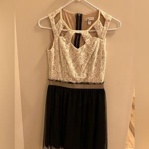 Black and White Mini Dress